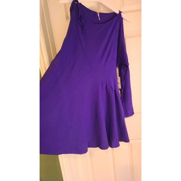 NWT Free People Tunic Mini Dress Violet Purple Size Medium - Picture 10 of 10